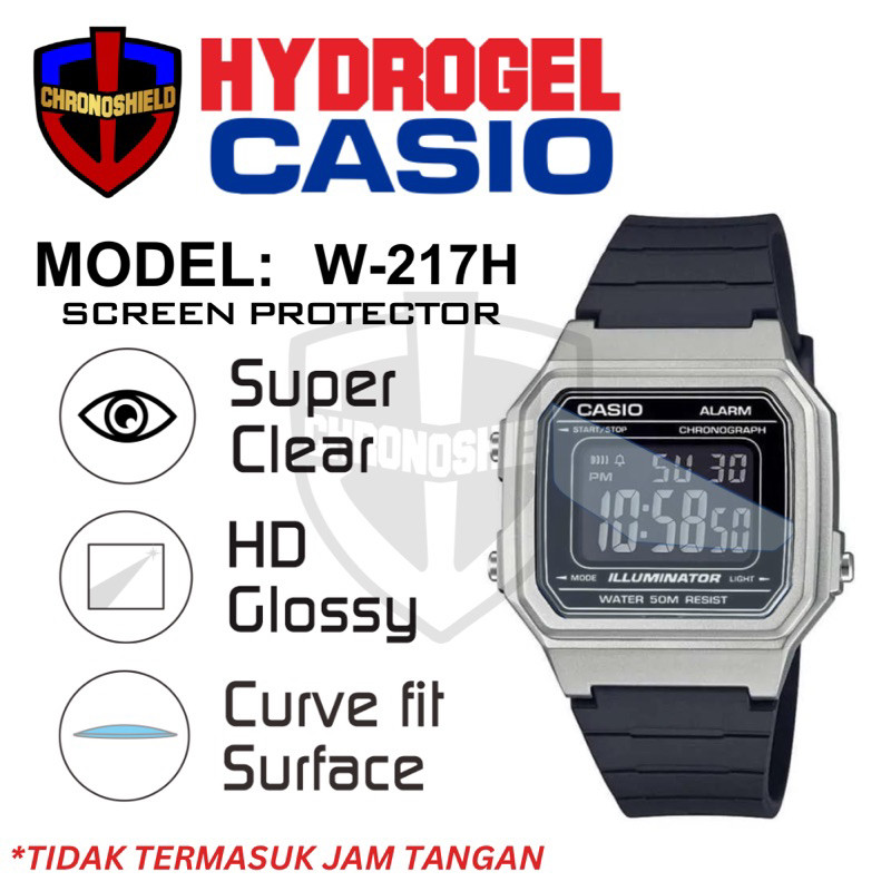 นาฬิกา Hydrogel Casio W217H W 217H ป้องกันรอยขีดข่วน