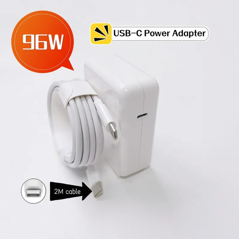 96W สําหรับ MacBook PD Fast Charge สําหรับ MacBook Pro 16 15 13 นิ้ว USB C Power Adapter สําหรับ Mac
