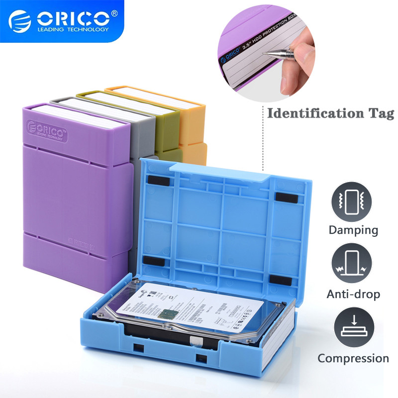 ORICO 3.5 นิ้ว IDE SATA HDD caddy กรณีภายนอกฮาร์ดดิสก์ไดรฟ์กล่องเก็บสําหรับ Hdd enclosure กรณี 3.5 นิ้ว HDD กล่องหลายสี