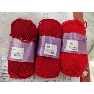 ไหมพรมเส้นใหญ่วีนัส สีพื้น ขนาด3มิล (3ply) - น้ำหนัก 40 กรัม (Venus winnid)