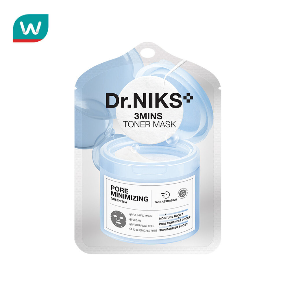 Dr.NIKS ทรีมินิทส์โทนเนอร์มาสก์แอนตี้ออกซิแดนท์ 20ml ดร.นิกส์