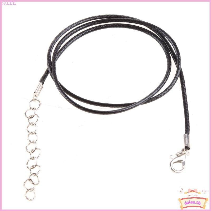 DALE DIY สร้อยคอสีดํายางสําหรับ w Lobster Clasp Design 18 Clasp Chain Jewe