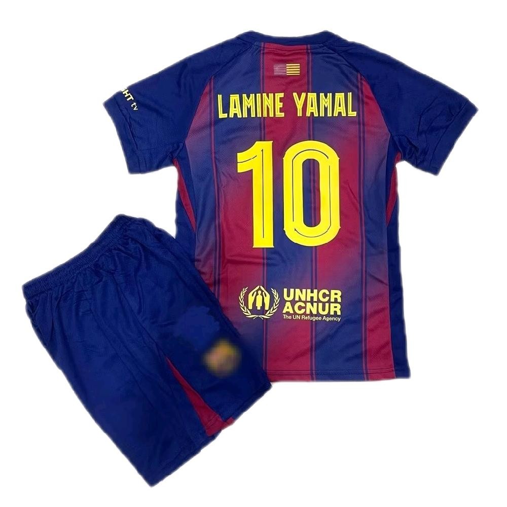BARCA HOME KIDS FOOTBALL JERSEY 2025/2026 + YAMAL LAMINE