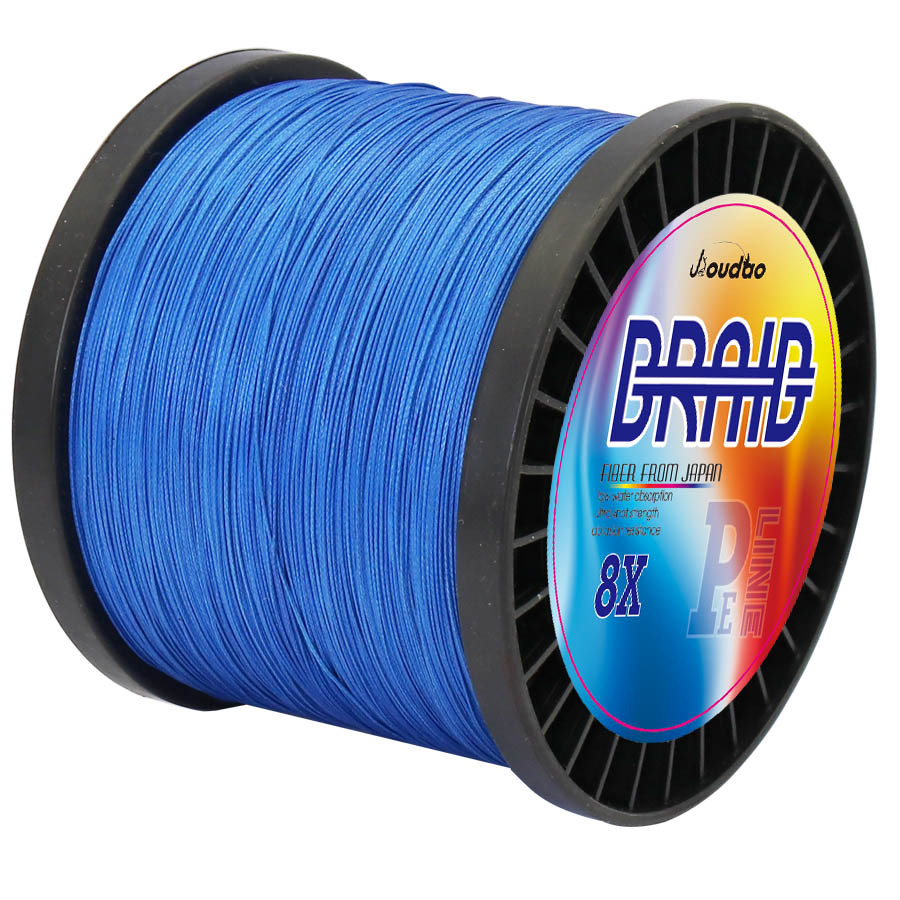 8 Strands PE สายตกปลาถัก 1000 M Multifilament Braid Wire 12LB 20LB 30LB 40LB 50LB 60LB 120LB