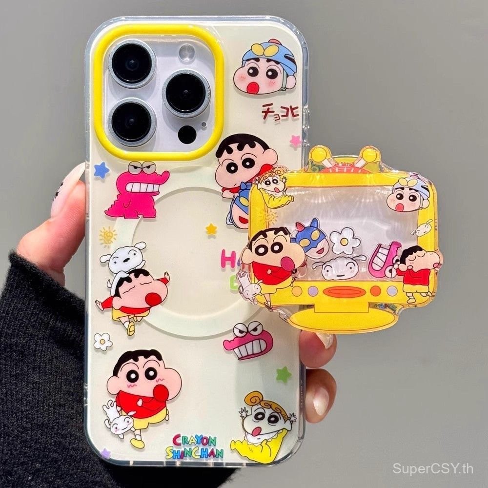 เคสโทรศัพท์ เหมาะสําหรับ iPhone 7 8 X XS XR XSMAX 11 12 13 14 15 16 Pro max Plus น่ารัก Crayon Shin-Chan เกมคอนโซลรวมทุกอย่าง Soft Case Shock-Resistant Shock-Resistant เคสป้องกัน Shell XAF