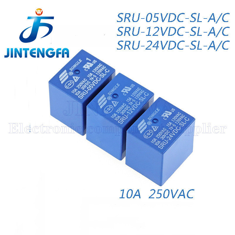5 ชิ้น/ล็อต 4/5Pin SRU-05VDC-SL-A SRU-12VDC-SL-A SRU-24VDC-SL-A SRU-05VDC-SL-C SRU-12VDC-SL-C SRU-24