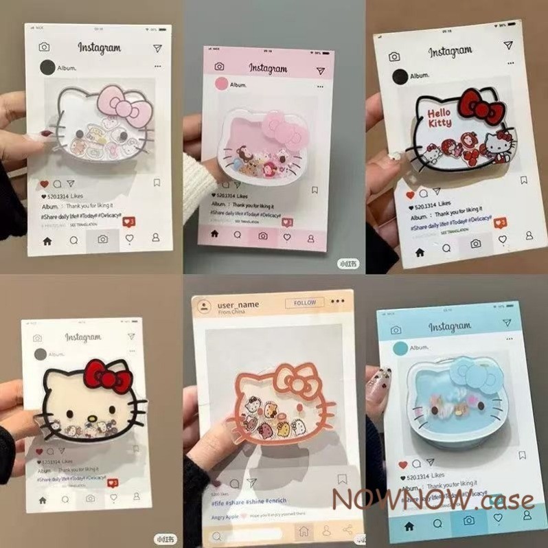 Creative แกว่งเพลง Decompression ไหลทรายการ์ตูนน่ารัก KT Cat เหมาะสําหรับทุกรุ่นขาตั้งโทรศัพท์พับ Scalable Desktop ความงามสูงหญิง