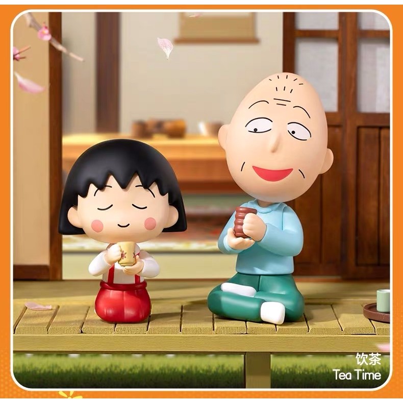 [คลังสินค้าพร้อม] Cherry Maruko Assembled Time Series Figure Mystery Box Fashion Toy Gift