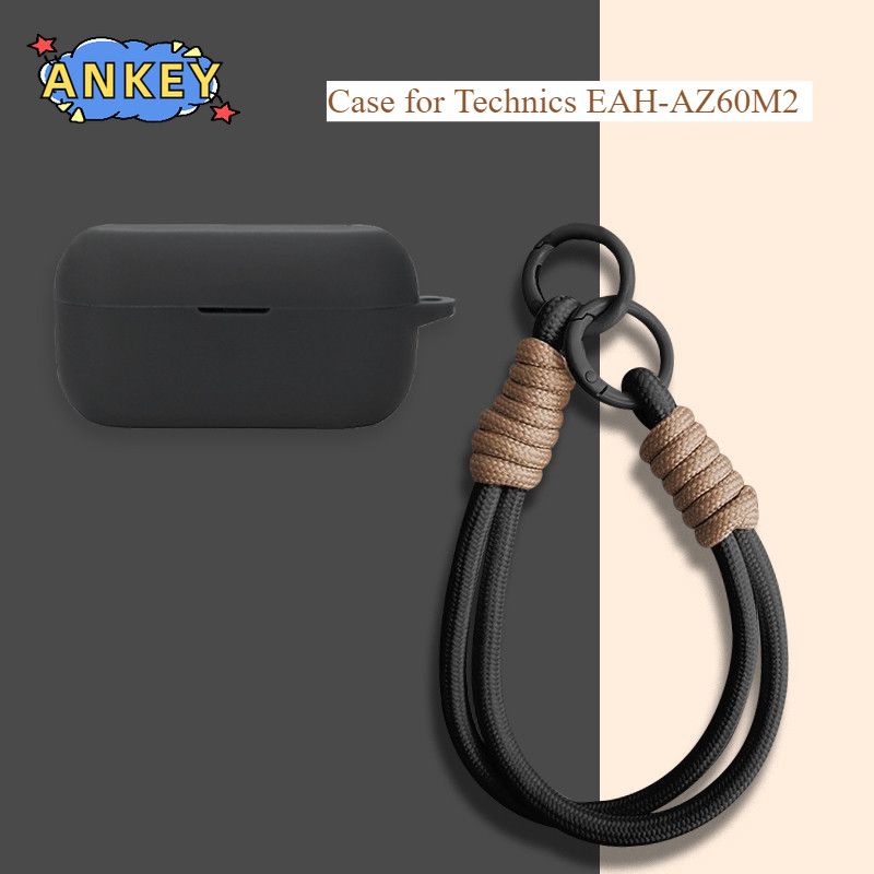 for Technics EAH-AZ60M2 Protective Case Nylon Lanyard Soft Cover Shells Washable Housing Anti Dust S