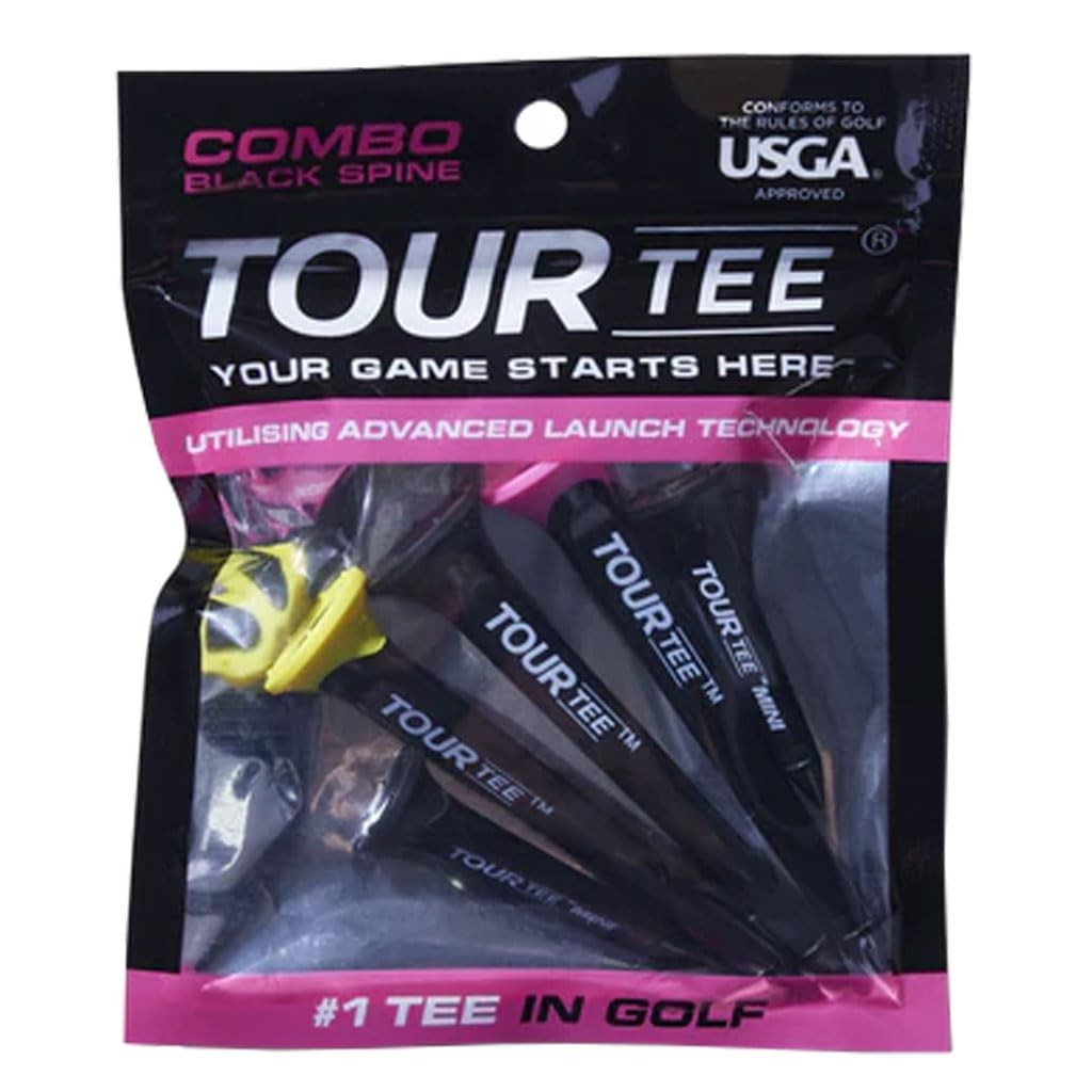 Tour Tee Limited Edition Black Golf Tees Combo Pack