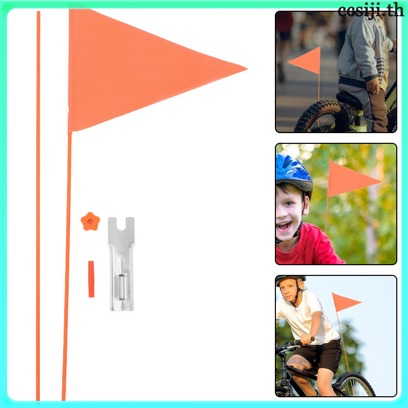Unbranded Bike Flag Mount Safety Enhancement Bike Safety Flag 1set