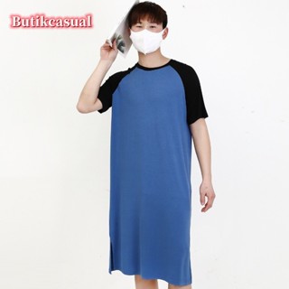 ชุดนอนผู้ชาย ยาวถึง 무릎 นุ่มและหลวม สวมใส่สบาย พร้อมเสื้อคลุม…