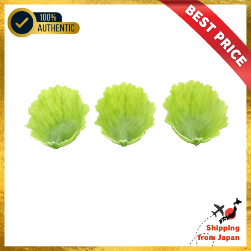 Shinkatec Antimicrobial Bento Veggie Cups – Green Lettuce, Set of 3【Direct from Japan】
