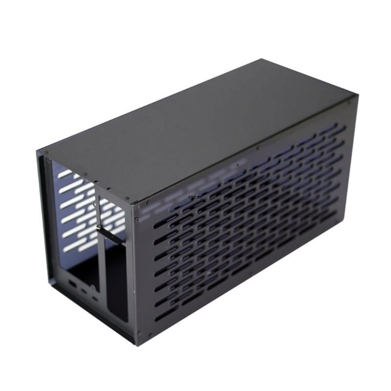 CUY TH3P4G3 GPU Dock Case-กรอบโลหะ + แผ่นด้านข้างอะคริลิครองรับ Thunderbolt ATX SFX-FlEX(1U แหล่งจ่า