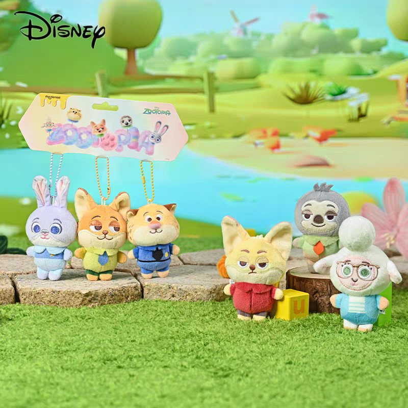 Disney Stitch Angel Zootopia Judy Nick พวงกุญแจ Combo ชุดทนทานโลหะกระเป๋าเป้สะพายหลัง Charm Multi-Character ของขวัญสําหรับแฟนๆคอลเลกชัน
