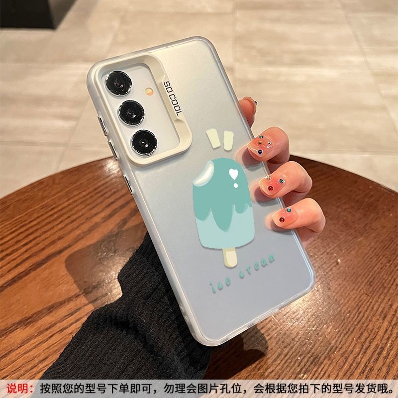 ไอศกรีมฤดูร้อนน่ารักแฟชั่นเรียบง่ายโทรศัพท์มือถือเคสนุ่มเข้ากันได้กับSamsung A05/A05S/A13 4G/A14 4G/