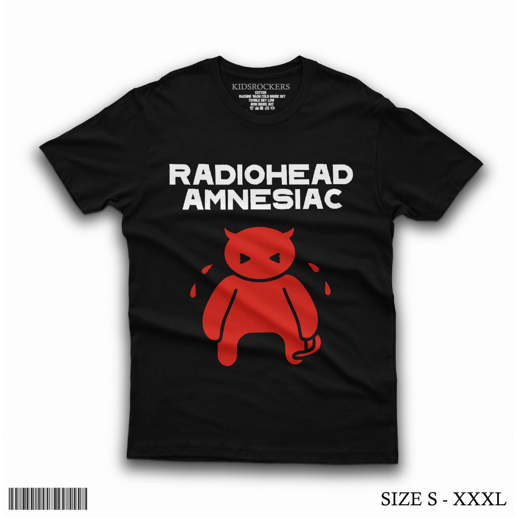 Radiohead Amnesiac เสื้อยืดเด็ก l วัสดุผ้าฝ้ายหวีเย็นเหมาะสําหรับเด็ก l Unisex S-XXXL