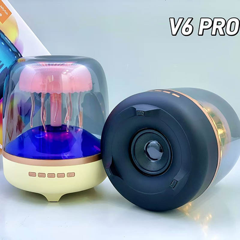 ลำโพงบลูทูธไร้สาย โวลต์6 มือโปร ปืนใหญ่เบส | ไฟพื้นหลังแมงกะพรุน แก้วรุ่นที่4 ของที่ระลึก - รูปที่ 2