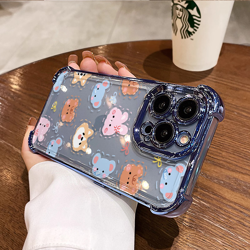 3 in1 สัตว์น่ารักสําหรับ Honor 400 Lite 400 PRO 100 PRO 200 300 PRO 300U เคสโทรศัพท์ Soft Anti fall กรณี - รูปที่ 3