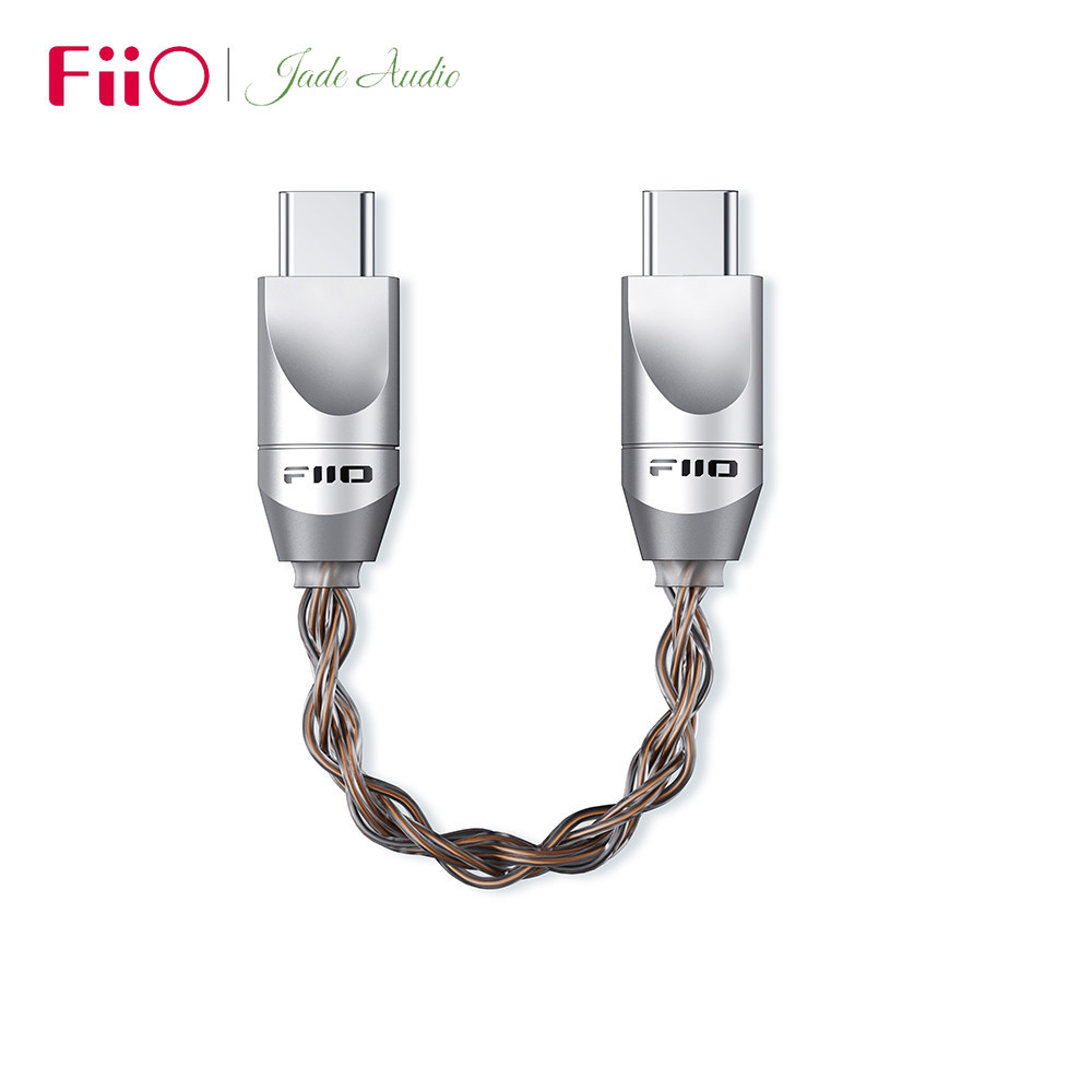 FiiO Link LT-TC6S USB Digital Audio Cable Type-C To Type-C Data Cable Monocrystalline อะแดปเตอร์ทองแ