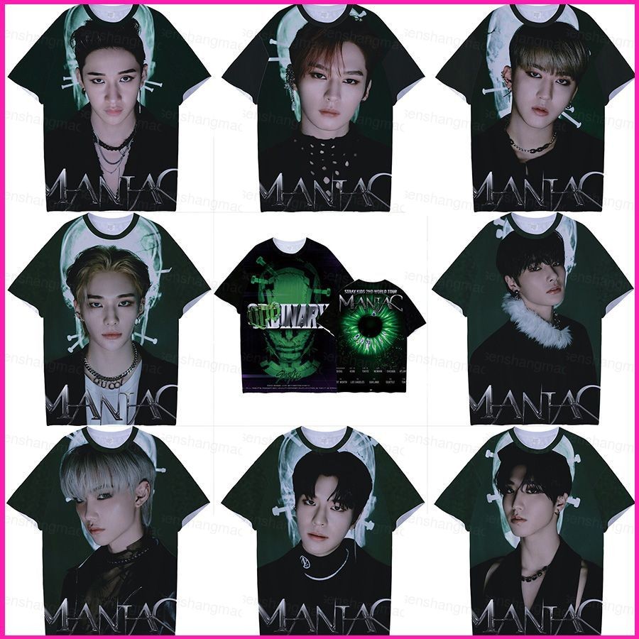 เสื้อKpop Stray Kids comeback ODINARY unisex tee คอกลม สไตล์เกาหลีสำหรับทุกวัย สวมใส่สบายในหน้าร้อน