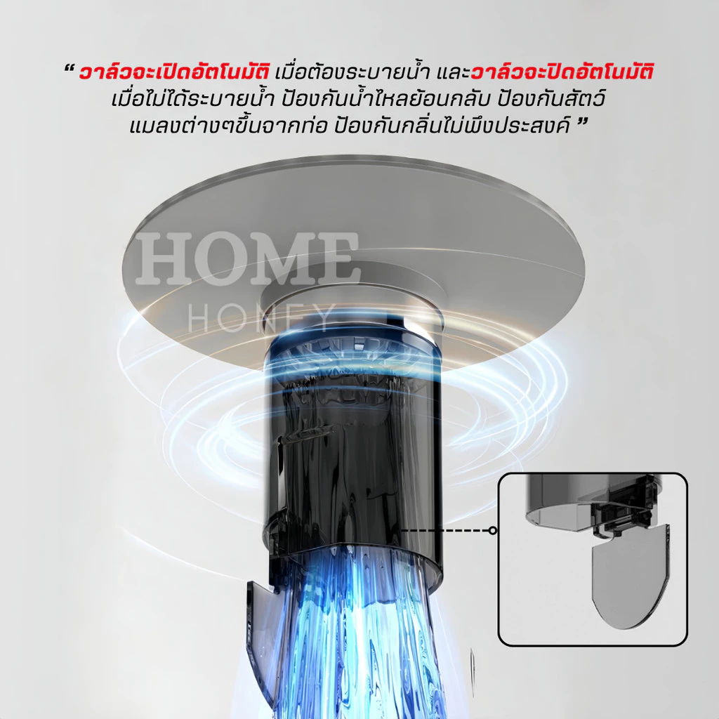 ฝาครอบท่อระบายน้ำ รุ่นอัพเกรด กันกลิ่น กันแมลง thumbnail 10