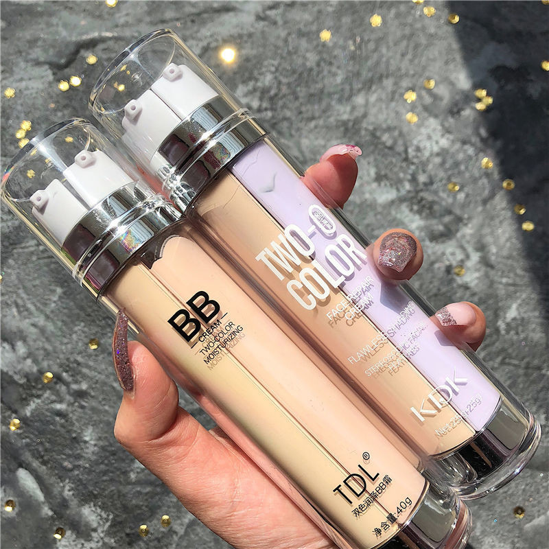 8.6 bb Cream Foundation Cream Two-in-One Waterproof Set Not Stuck Pink Whitening Liquid Foundation ค