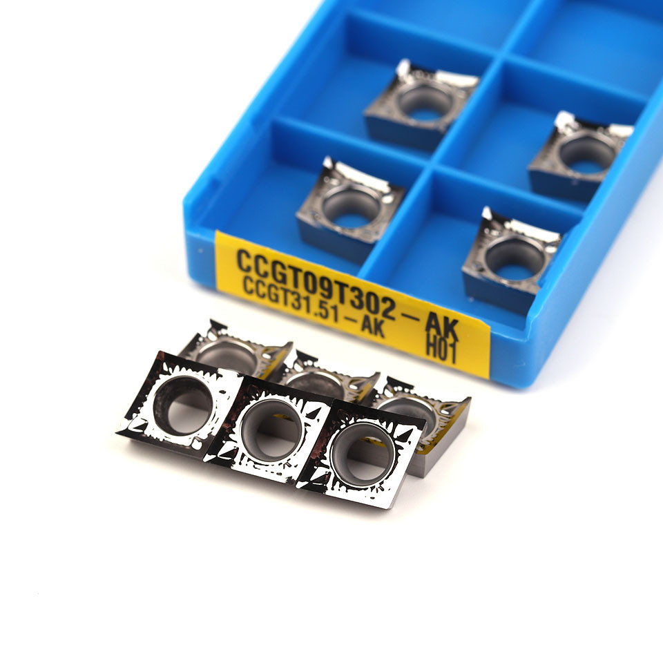 CCGT09T302 AK H01 CCGT09T304 AK H01 CCGT09T308 AK H01 KORLOY อลูมิเนียมเครื่องมือคาร์ไบด์แทรกมิลลิ่ง
