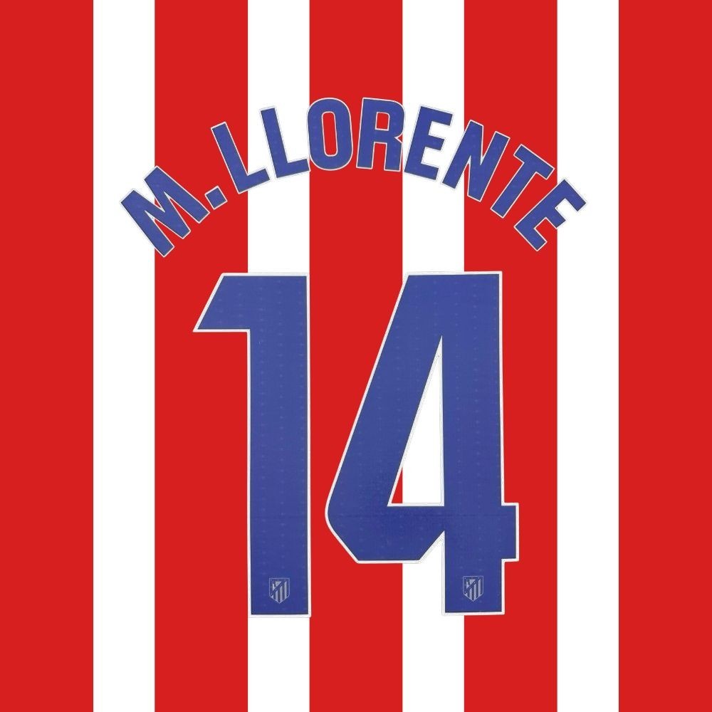 อย่างเป็นทางการ M.LLORENTE 14 La Liga 2025-26 Atletico Madrid Home PRINT