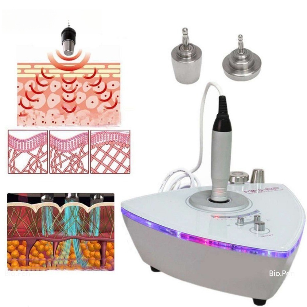 RF Professional Bipolar RF เครื่องกระชับผิวเครื่อง Face Machine 2 เปลี่ยน RF หัวต่อต้านริ้วรอย