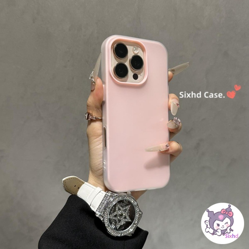 สีทึบ 2in1 Jelly Shell สําหรับ Samsung Galaxy S25 FE S24 Ultra S23 Plus A25 A26 A33 A34 A35 A36 A52 A52s A53 A56 A73 5G เคสโทรศัพท์หญิง Macaron ซิลิคอนนุ่ม ราคา ถูกที่สุด ดีลบีเคเค แกลเลอรีภาพที่ 3