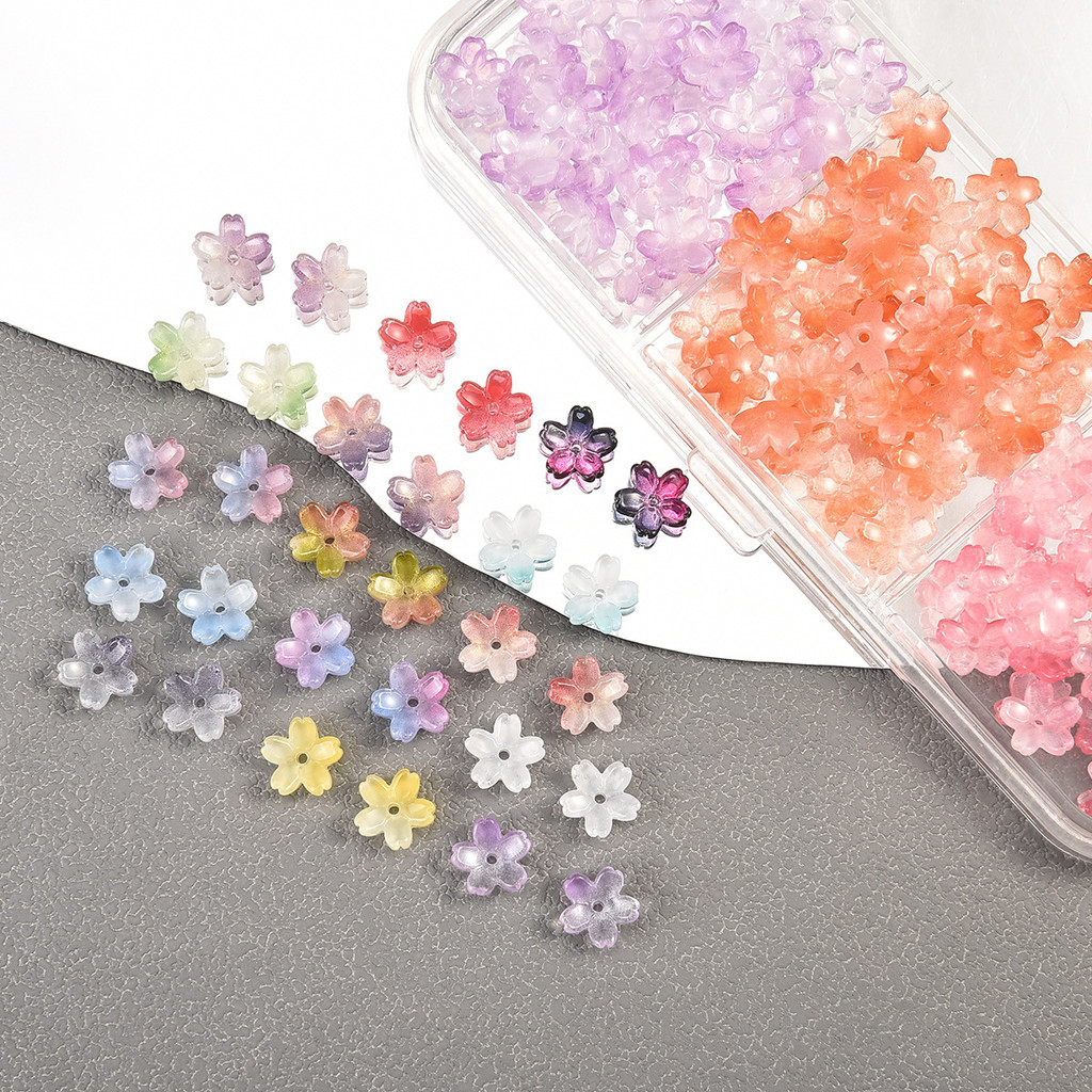 30pcs 10mm สีไล่ระดับสีสามมิติเชอร์รี่ลูกปัดแก้วสำหรับ DIY ต่างหูสร้อยข้อมือสร้อยคอทำอุปกรณ์เสริม – โปรปัง