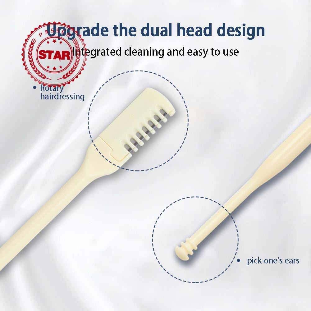WUMI Double-ended จมูกผม Trimmer คู่มือจมูกผม Trimmer Ear Scoop แบบพกพาผมโกนหนวด Scraper K2v7 WUMI