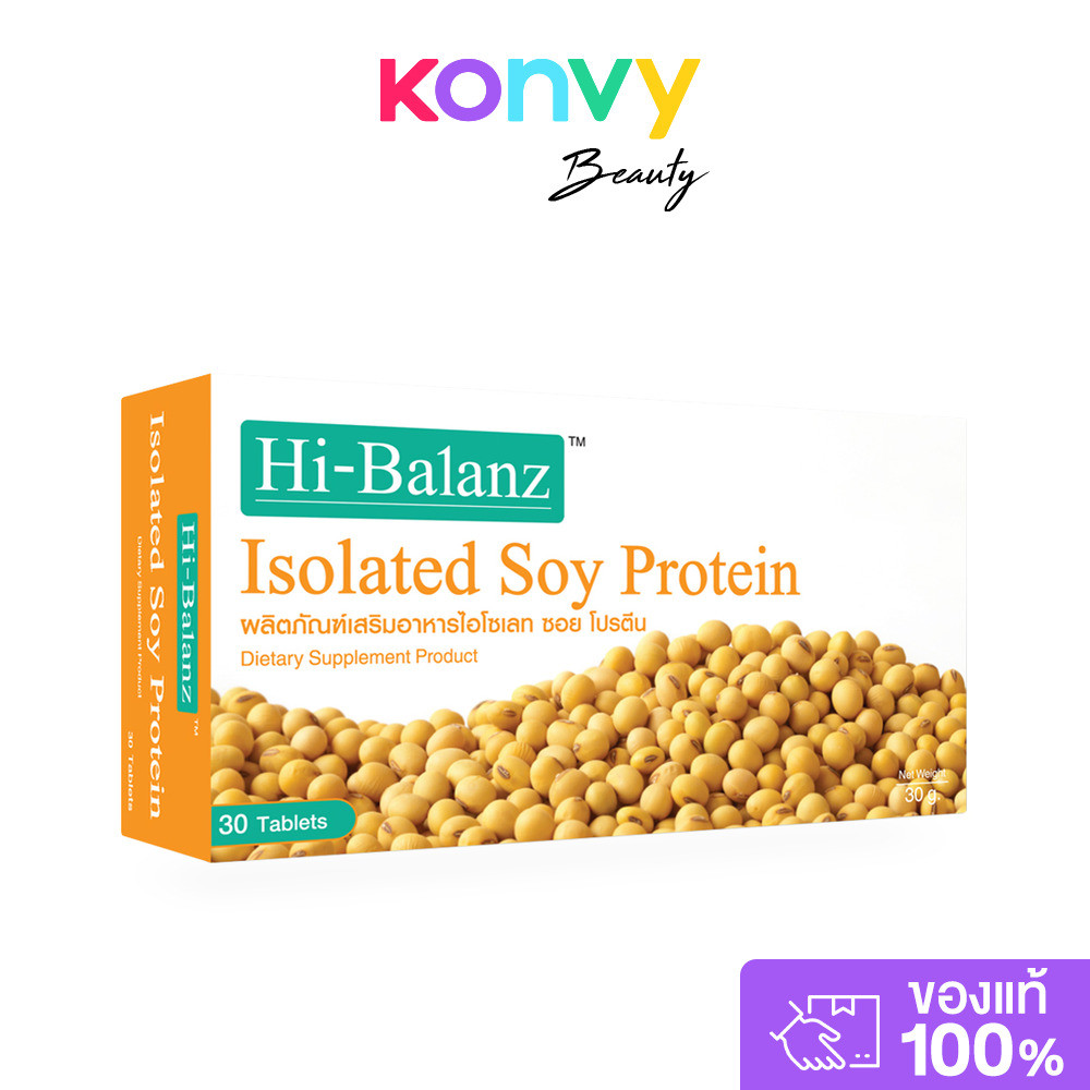 Hi-Balanz Isolated Soy Protein 30 Tablets.