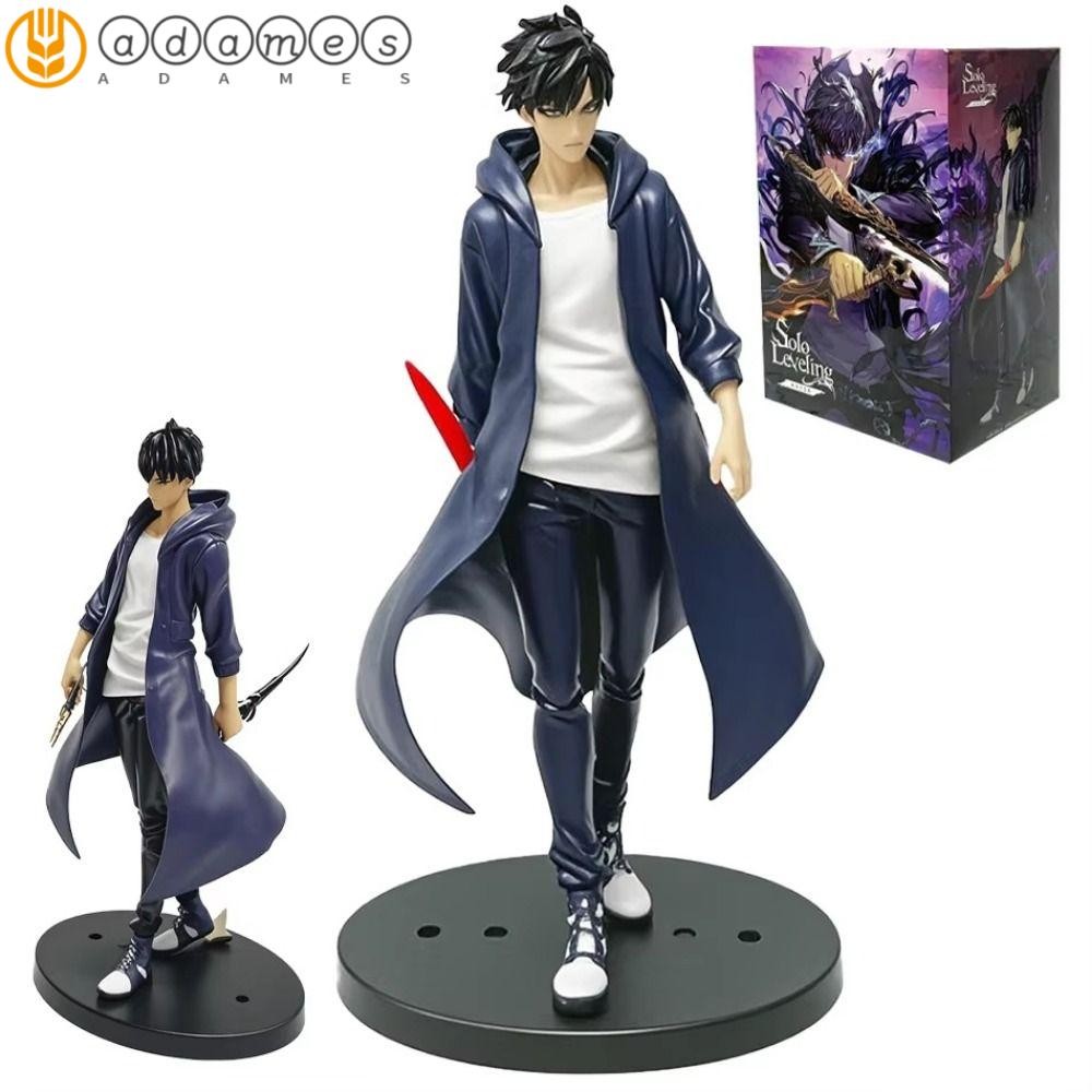 ADAMES Solo Leveling Figure, Anime Merchanting Posture Sung Jinwoo Action Figure, แฟนรุ่นของเล่นตุ๊ก