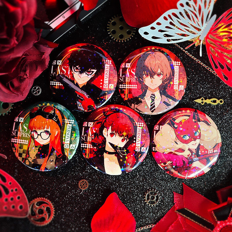 เข็มกลัดเครื่องประดับ Ammiya Ren และ Akechi Goro เหมาะสำหรับผู้หญิง เป็นของขวัญสำหรับสาวๆ