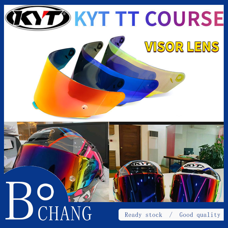 KYT TT Course Visor เลนส์ Revo FIt สําหรับหมวกกันน็อค KYT TT Course KYT