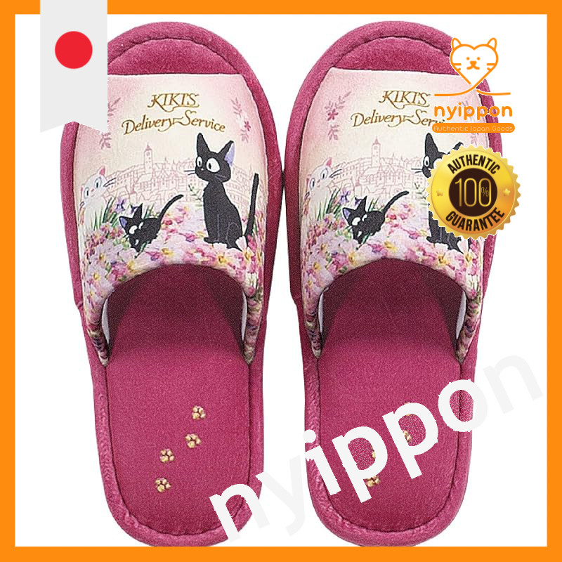 Senkou Kiki's Delivery Service Toilet Goods Twilight Jiji Slippers Free Size Pink Character Jiji Cat
