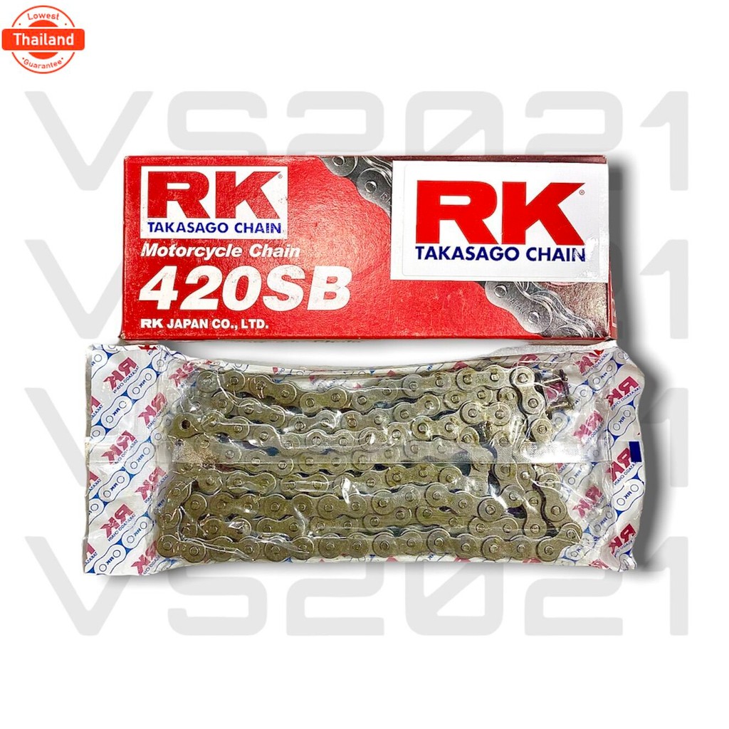 โซ่ RK 420-120 ข้อ สีดำแติดรถ, โซ่ 420, โซ่ RK, โซ่อาร์เค, โซ่มอไซค์, โซ่รถมอเตอร์ไซค์