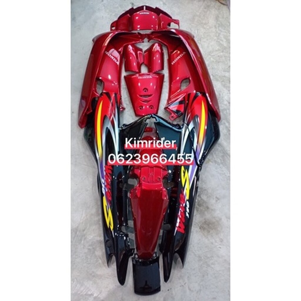 ชุดสี เฟรม honda wave 100 เก่า เวฟ 100 เก่า เวฟ 100s เก่า 110 เก่า ครบคัน 13 ชิ้น รถปี 2003 งาน abs สนิททุกจุด พร้อมส่ง