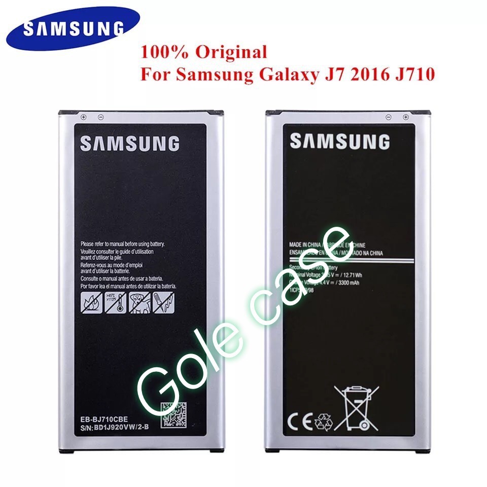 แบตเตอรี่ แท้ Samsung Galaxy J7 2016 J710 EB-BJ710CBE SM-J710F J710FN J710FQ J710M J710H J7108 J7109
