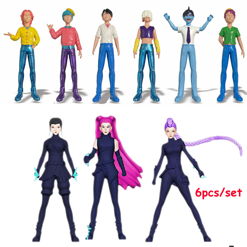 10pcs Saja Boys ชุดของเล่น Kpop Demon Hunters Zoey Mira Rumi Jinu เด็ก Abby Romance Mystery รุ่นสําหรับเด็กตกแต่งของขวัญ ราคา ถูกที่สุด ดีลบีเคเค แกลเลอรีภาพที่ 6