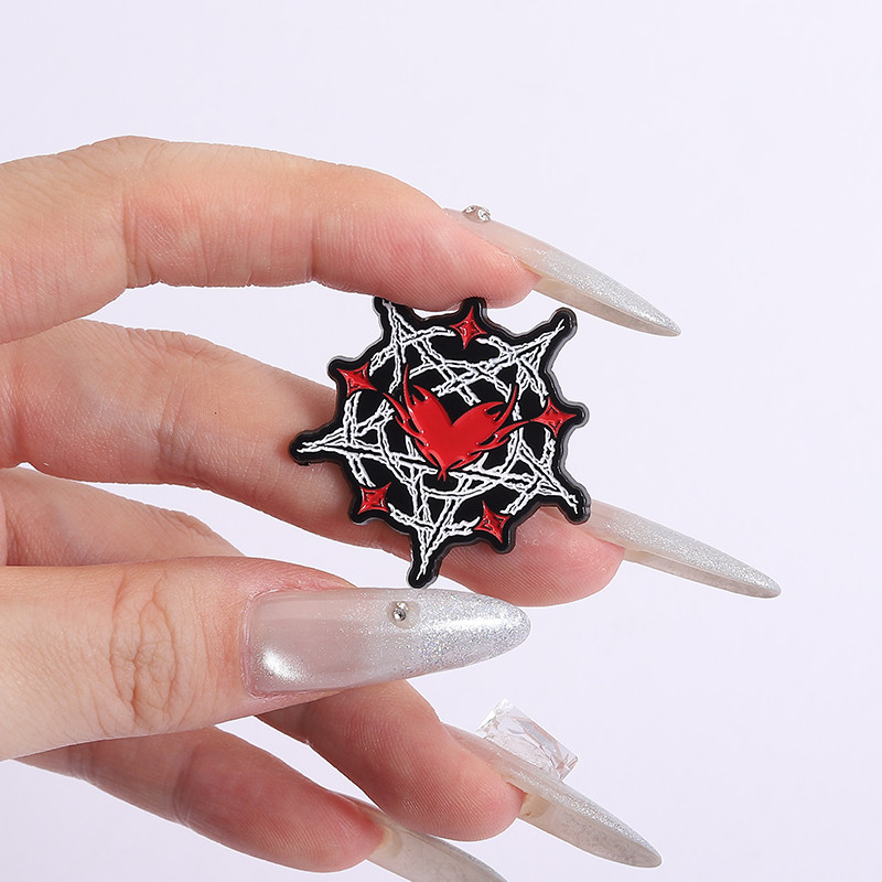 เข็มกลัดโลหะสไตล์โกธิคมืด สัญลักษณ์ซาตานิค เครื่องประดับแฟชั่นสําหรับเสื้อผ้า กระเป๋า ของขวัญ - รูปที่ 3
