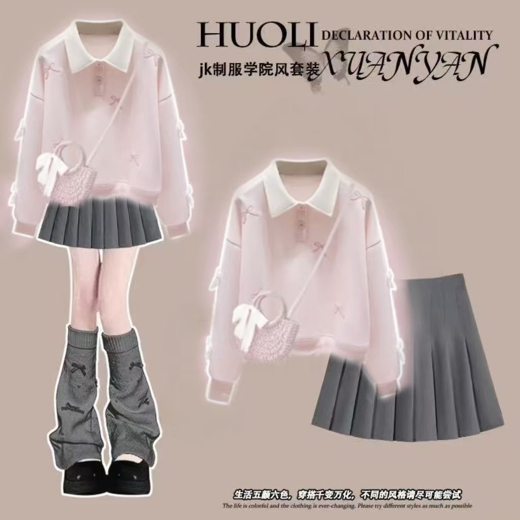 [อ่าน คลังสินค้า] 3-14 ปีชุดเด็กผู้หญิงเสื้อผ้าเด็กชุดเสื้อกันหนาวหมวกเด็กผู้หญิง 2025 ฤดูใบไม้ผลิและฤดูใบไม้ร่วงใหม่เด็กกระโปรงสั้นสาวหวานฤดูใบไม้ร่วงสองช - รูปที่ 4