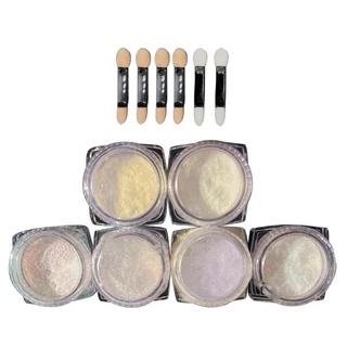 Flgo Artistics Craft Pigment Powder หลากสี Auroras สูตรพกพาสําหรับการสร้างเรซินเครื่องประดับ