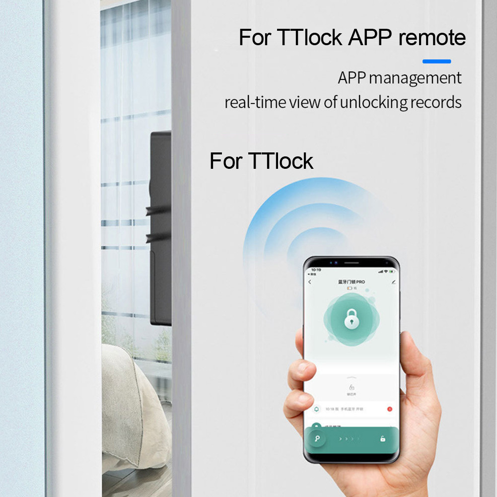 ปลอดภัยบ้านของคุณด้วยสําหรับล็อคประตูที่มองไม่เห็นอัจฉริยะโดยใช้สําหรับการใช้งาน TTlock