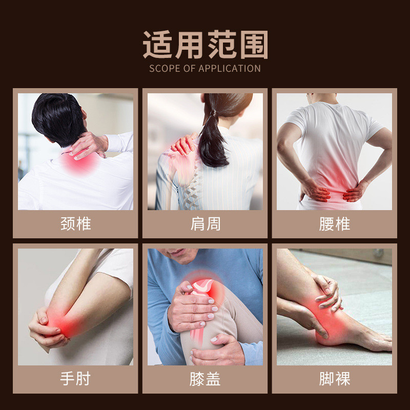 Ointment Ointment ผ้าคอมโพสิต Joint เข่า Patch แบบดั้งเดิม Black Ointment Patch กระดูกสันหลังส่วนคอป