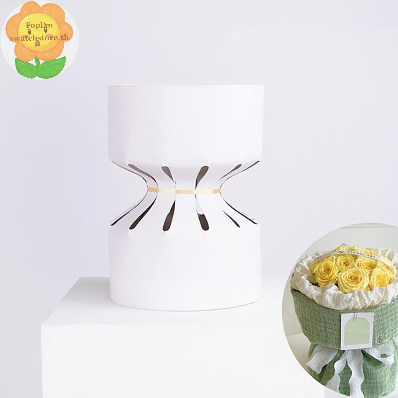 Toplan 20 ชิ้นช่อดอกไม้กลม Stereotype ดอกไม้ Rose แพคเกจซับกระดาษห่อร้านดอกไม้วัสดุเครื่องมือเสริม TH
