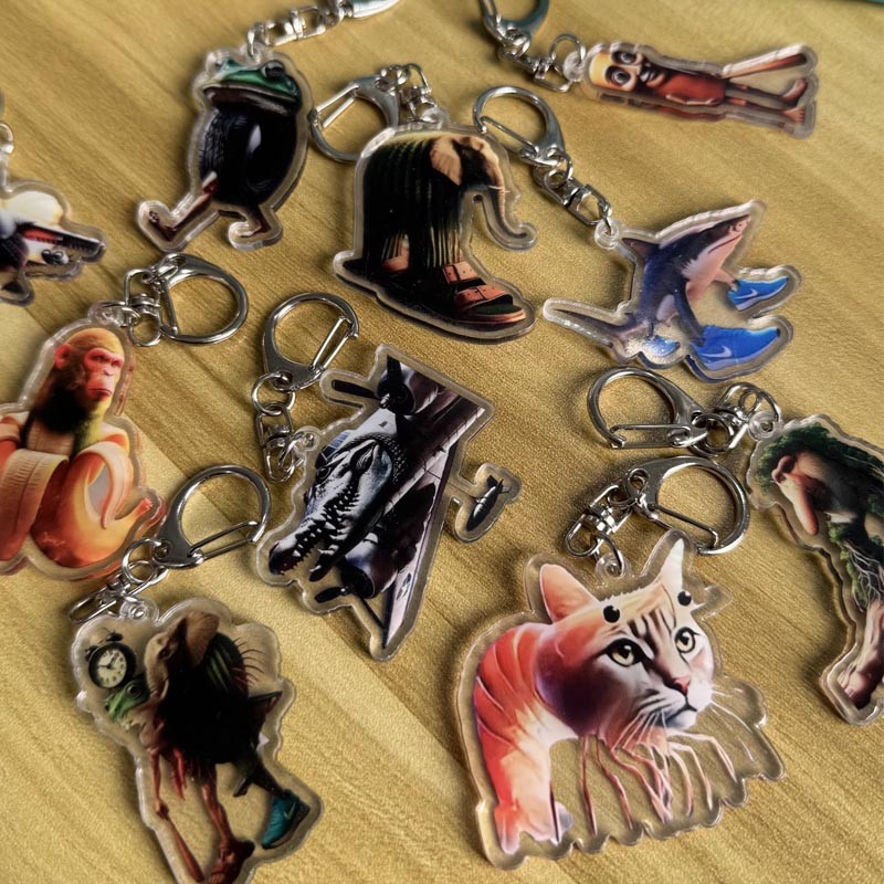 พวงกุญแจ Tung Tung Tung Sahur พวงกุญแจสร้างสรรค์ พวงกุญแจอะคริลิค พวงกุญแจน่ารัก