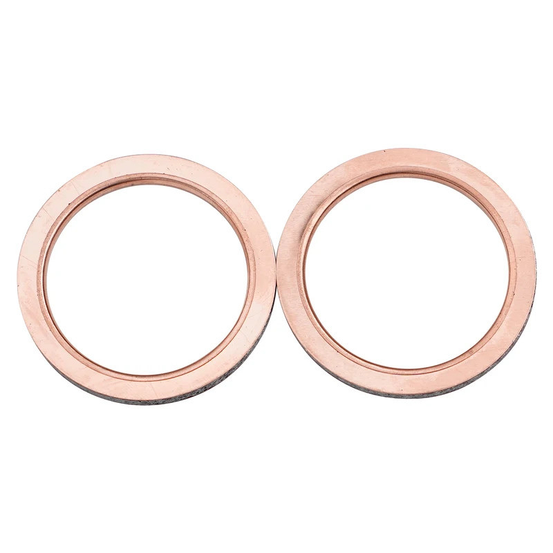 2 ชิ้นรถจักรยานยนต์ไอเสียอินเทอร์เฟซปะเก็นสําหรับ Yamaha XV1600 ROAD STAR 99-07 XV1700 05-06 XVS950 